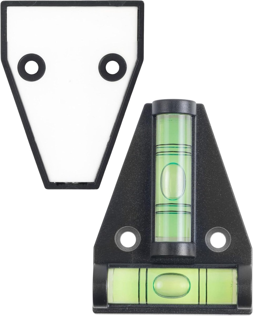 Waterpas, 1 stuk, Kleine cross waterpas voor camper en stacaravan, Waterpas voor caravan nivelleren, Autocamper accessoires, Mini kruiswaterpassen, Camping, Tools, Spirit Level, DIY