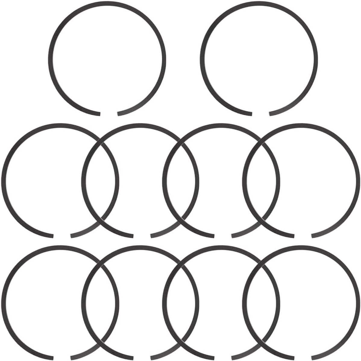 10 stuks zuigerveren voor grasmaaierkettingzagen 503289010 44x1,5 mm zwart vervangend onderdeel voor motoren van buitenmachines