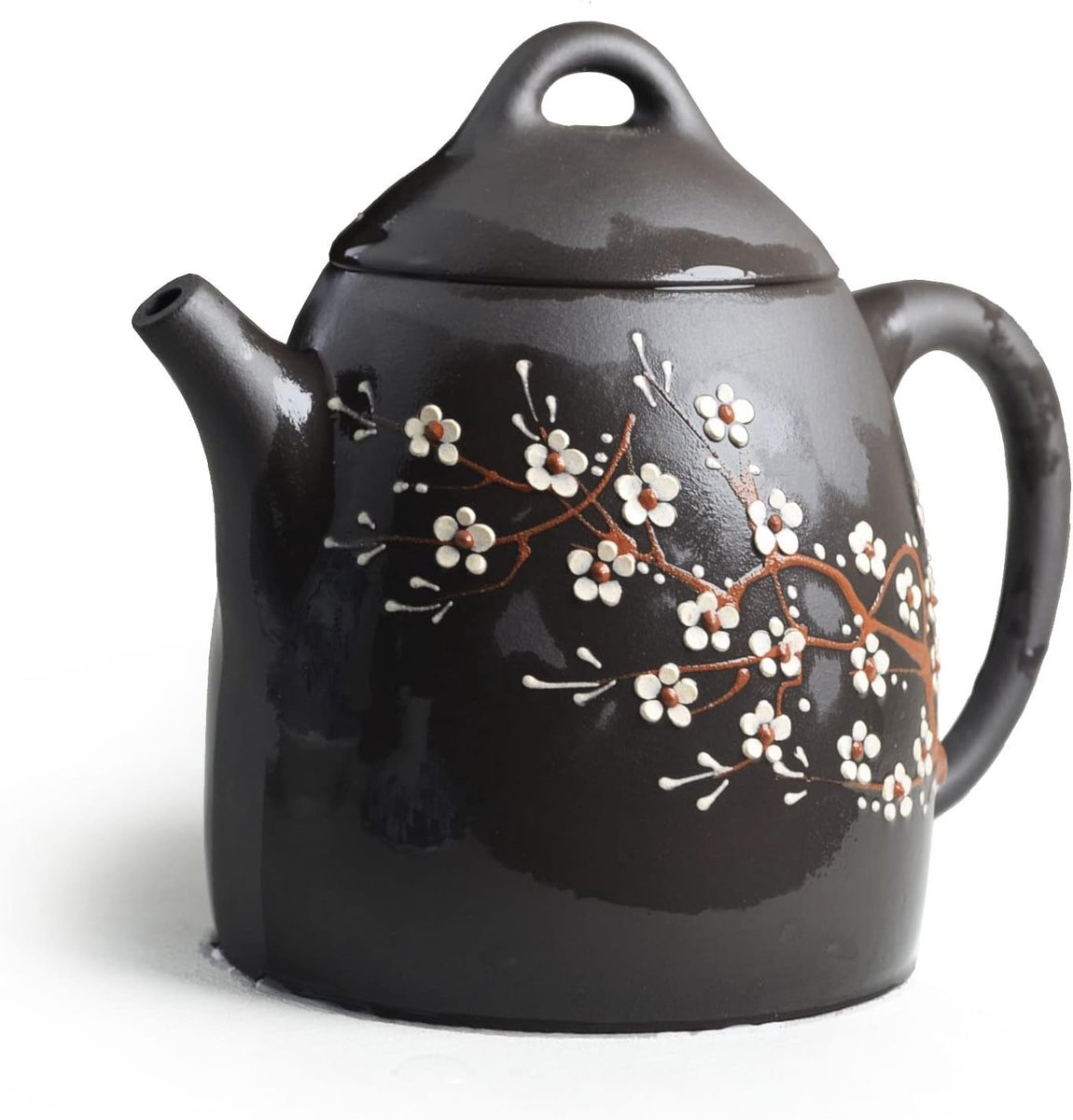 240ml Chinese Yixing Klei Echte Zwarte Qinquan Pot Infusers Losse Thee Bloeien