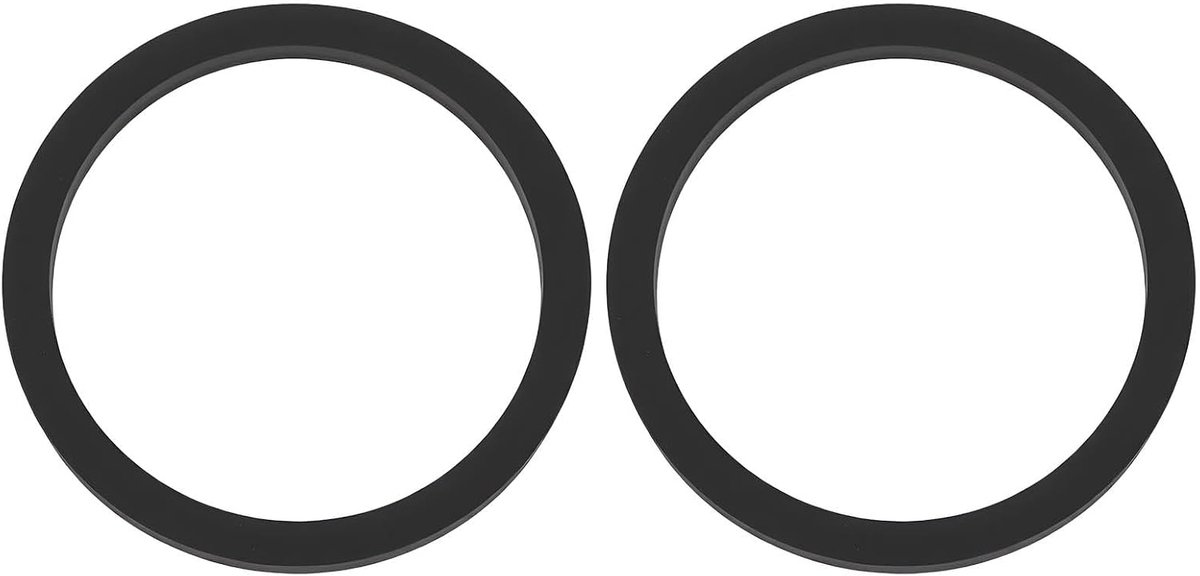 Dailygoods- Transfer Ring 2x - Vierkant Gesneden - EPDM Rubber - Hoge Temperatuur Weerstand - Geschikt voor Videorecorders - Verbeterd Contactoppervla