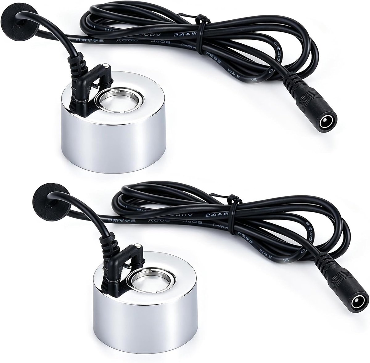 2 stuks ultrasone vernevelaars, mini-nevelmachine, ultrasone nevelmachine, ultrasone nevelmaker, nevelaar, ultrasone vernevelaar, voor vijver, aquarium, tuin, Halloween, pompoen