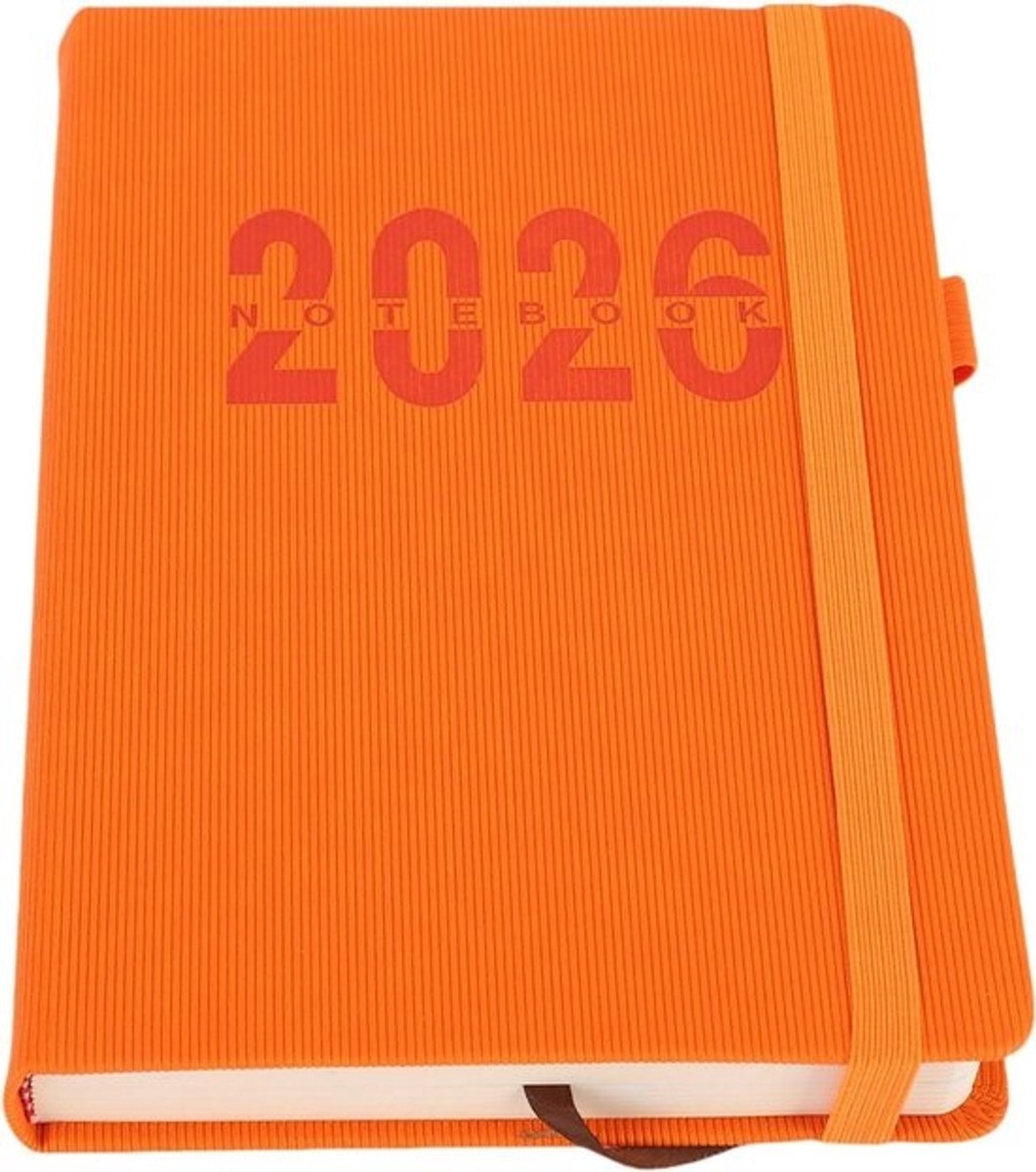 Dagelijkse Planner 2026 - Afsprakenboek Uurrooster - Professioneel Plannen - Zachte Leren Omslag - A5 formaat - Bruin