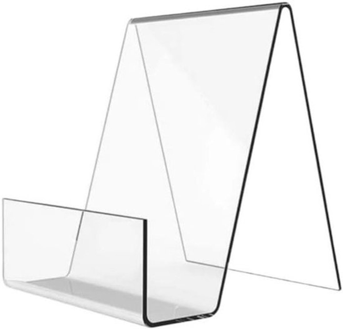 Platenrek Tafel - Vinyl Display - Muziek Collectie Tonen - Transparant Acryl - 10x4x145 cm - Transparant