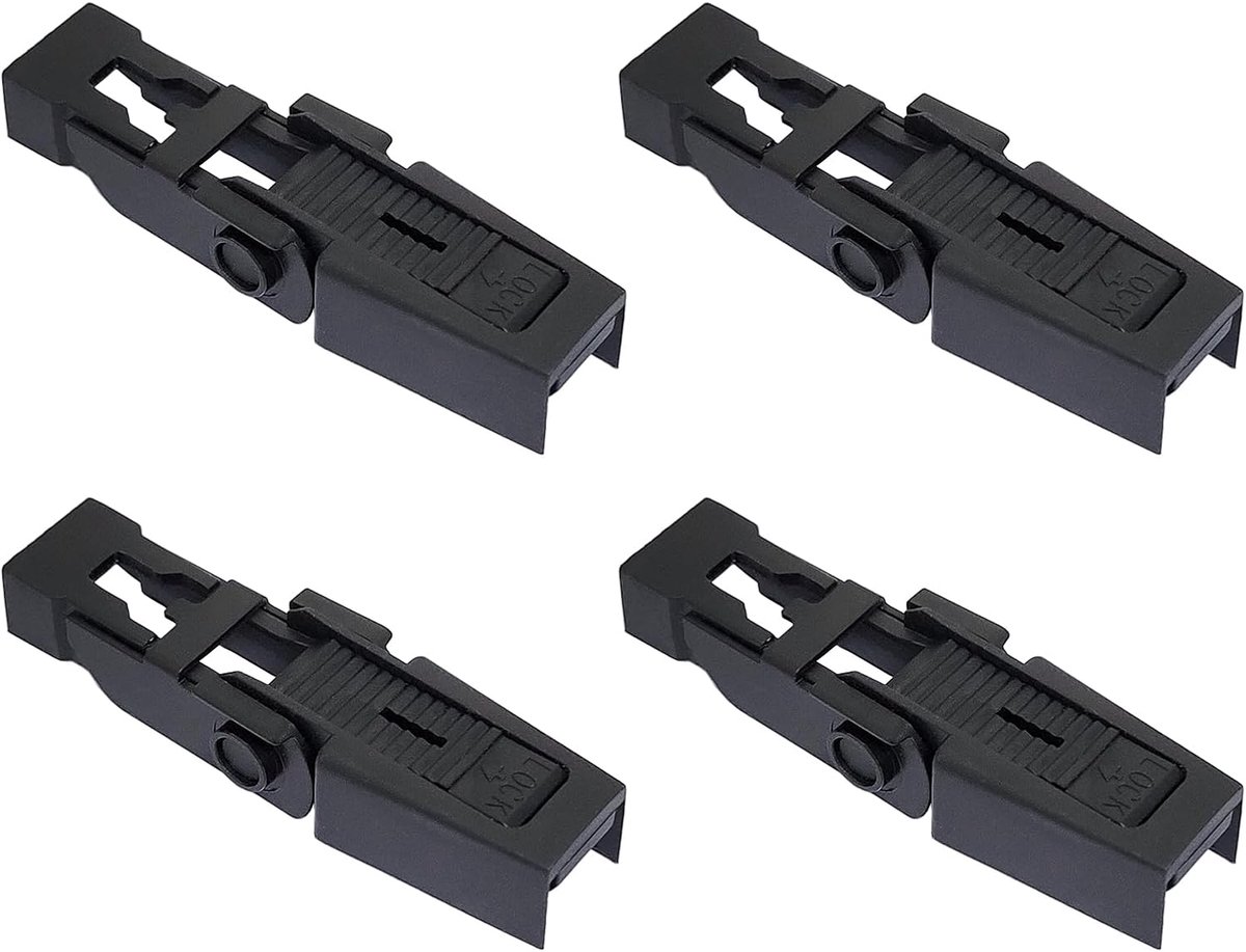 Dailygoods- Wisserblad 4 Stuks - Compatibel met Range Rover/Discovery 2 - Hoogwaardig ABS Materiaal - Duurzaam - Eenvoudige Installatie - OE DKW100020