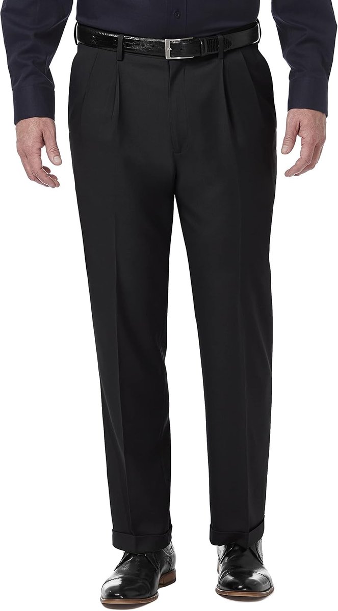 Heren Premium Comfort Classic Fit Plooi Front Pant Reg. en Big & Tall Maten