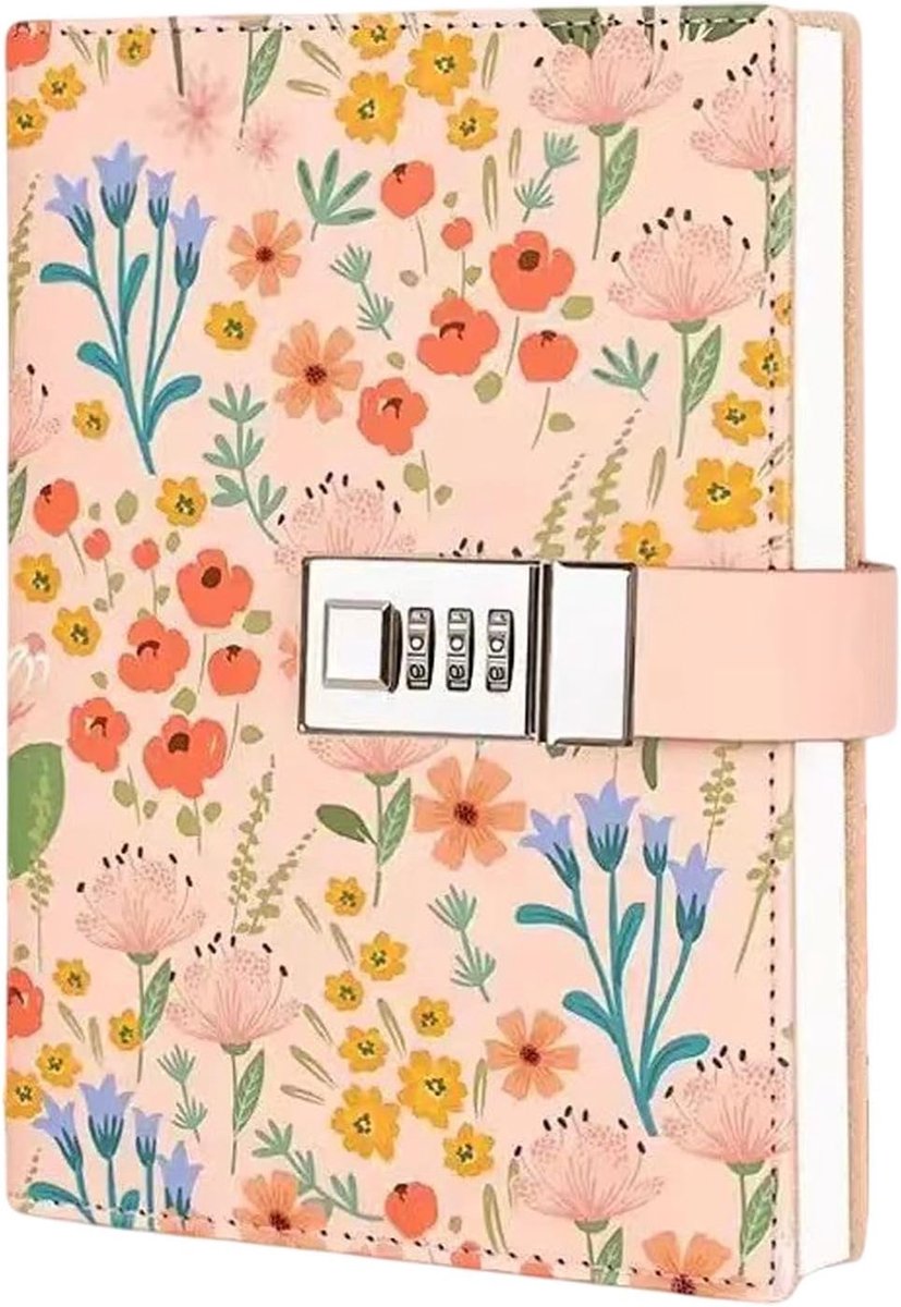 Dailygoods- Dagboek met slot - Dagboek voor meisjes - Waterdicht PU-leer - Gelinieerd papier - Compact formaat 19,4 x 13,3 cm - Veilige bescherming -