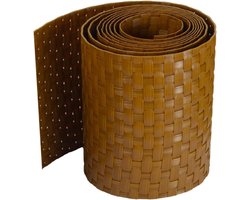 workingHOUSE Vlechtband Hekwerk Polyrotan 255cm x19cm Honingbruin