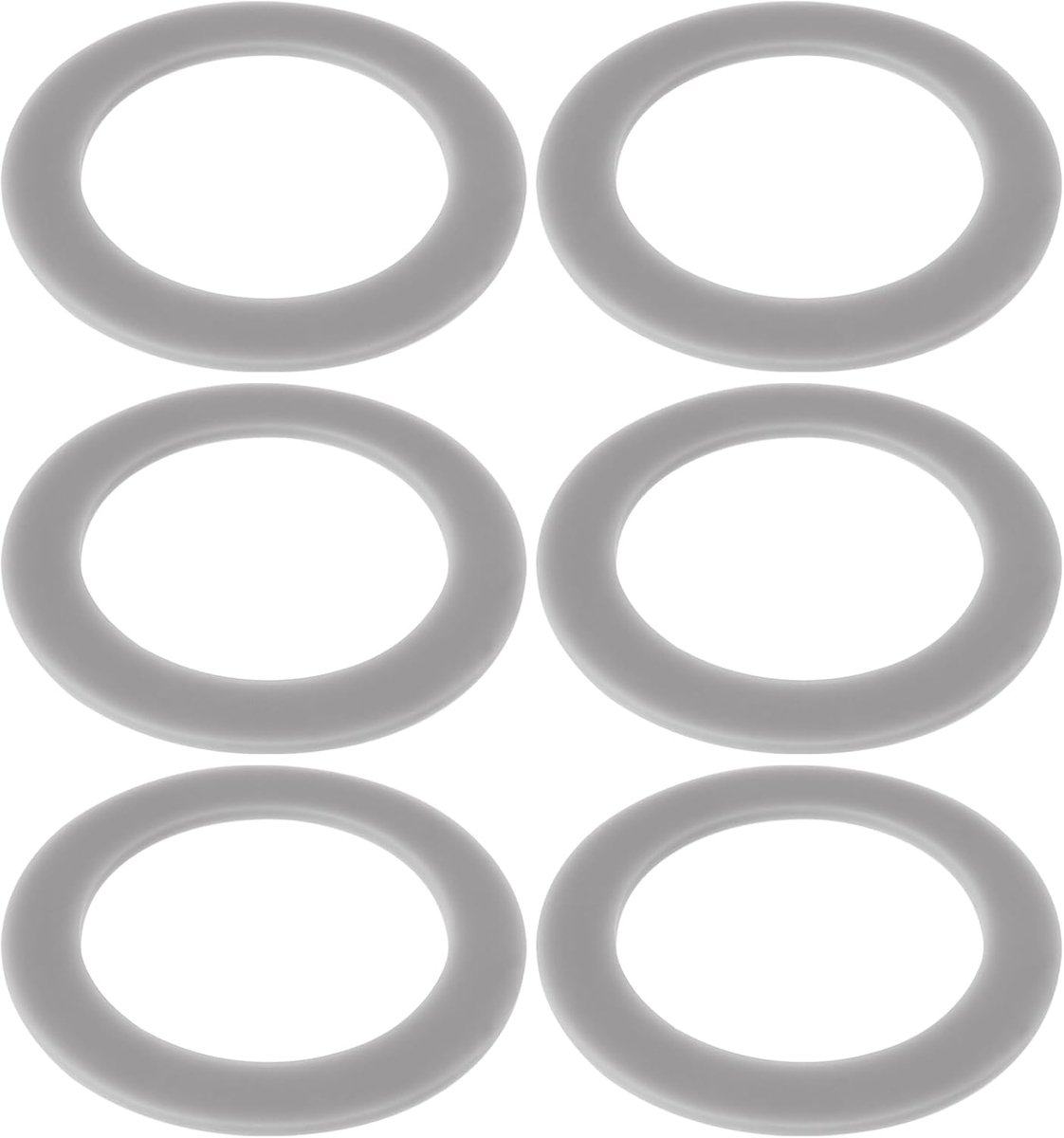 Dailygoods- Blender O-Ring Set - Siliconen Afdichting - 6 Stuks - Binnendiameter 47mm - Buitendiameter 67mm - Dikte 2mm - Afdichtring