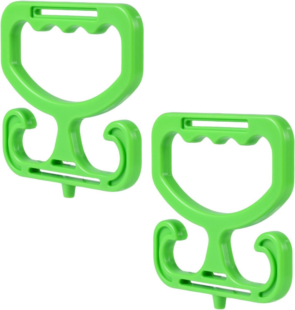 Dailygoods- Boodschappentassendragers Stevige Handgreephouder - Tasdrager Fiets - Draagvermogen 45,35kg - 2 Stuks - ABS-materiaal - Comfortabele Grip