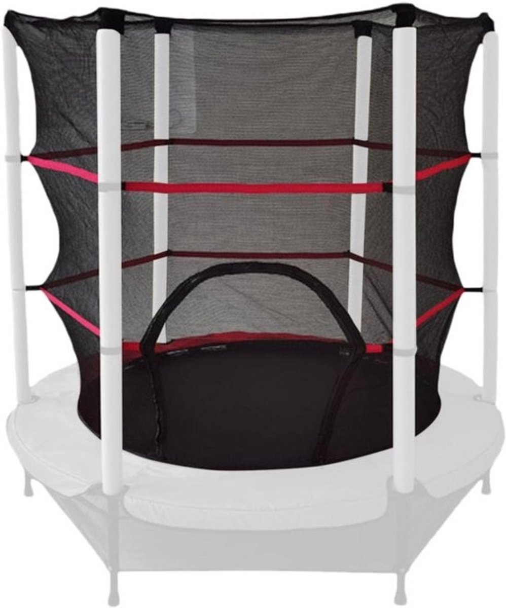 Trampoline Veiligheidsnet - Springkussen Net - Veilig Spelen - Hoge Dichtheid Weefsel - 140 cm Frame - Zwart