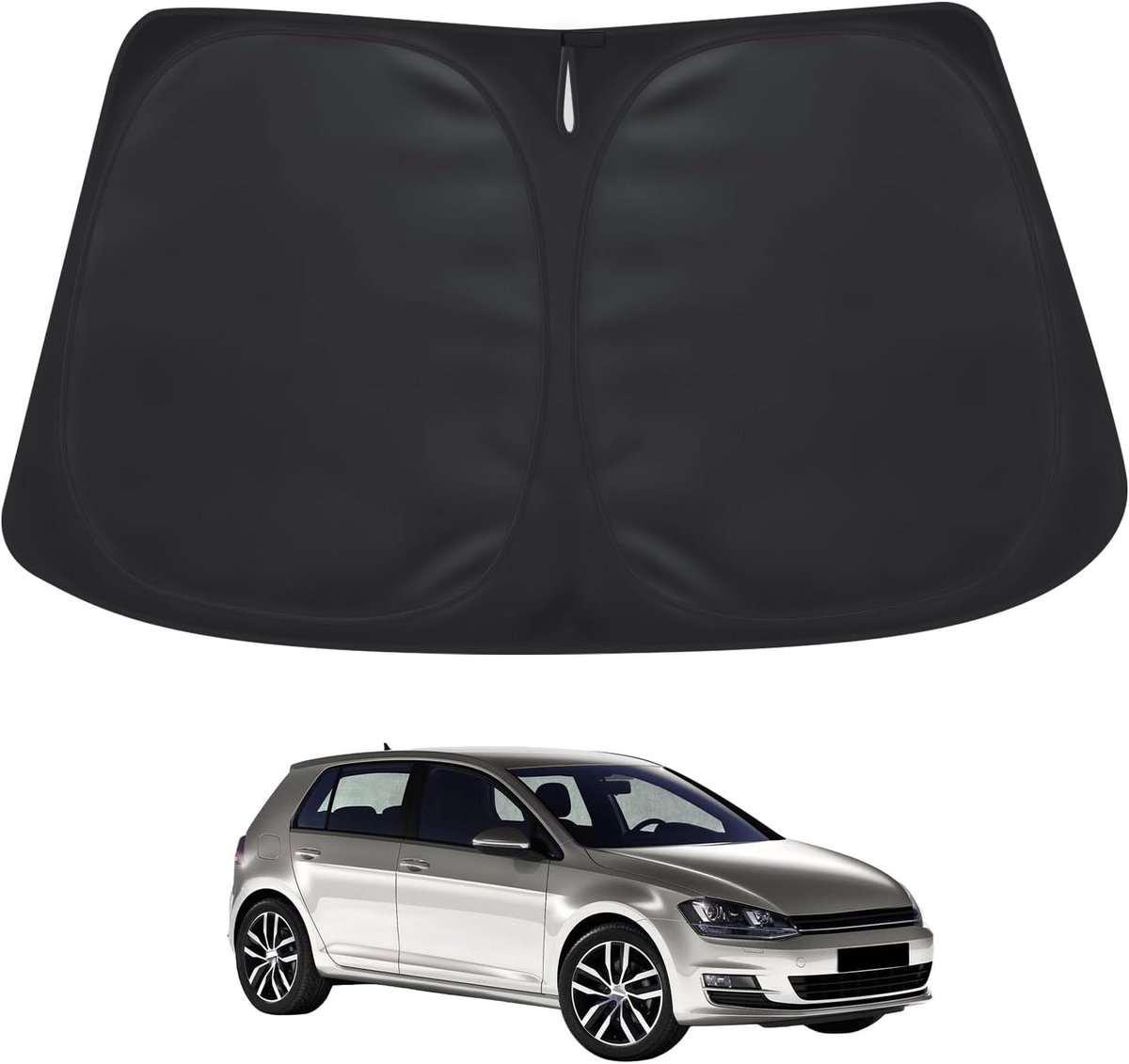 voorruit auto voor VW Golf 7 2013-2021, opvouwbare magnetische autoruiten, zonwering, inkijkbescherming, raam, verduistering, uv-bescherming, ademend, hittebescherming, muggenbescherming