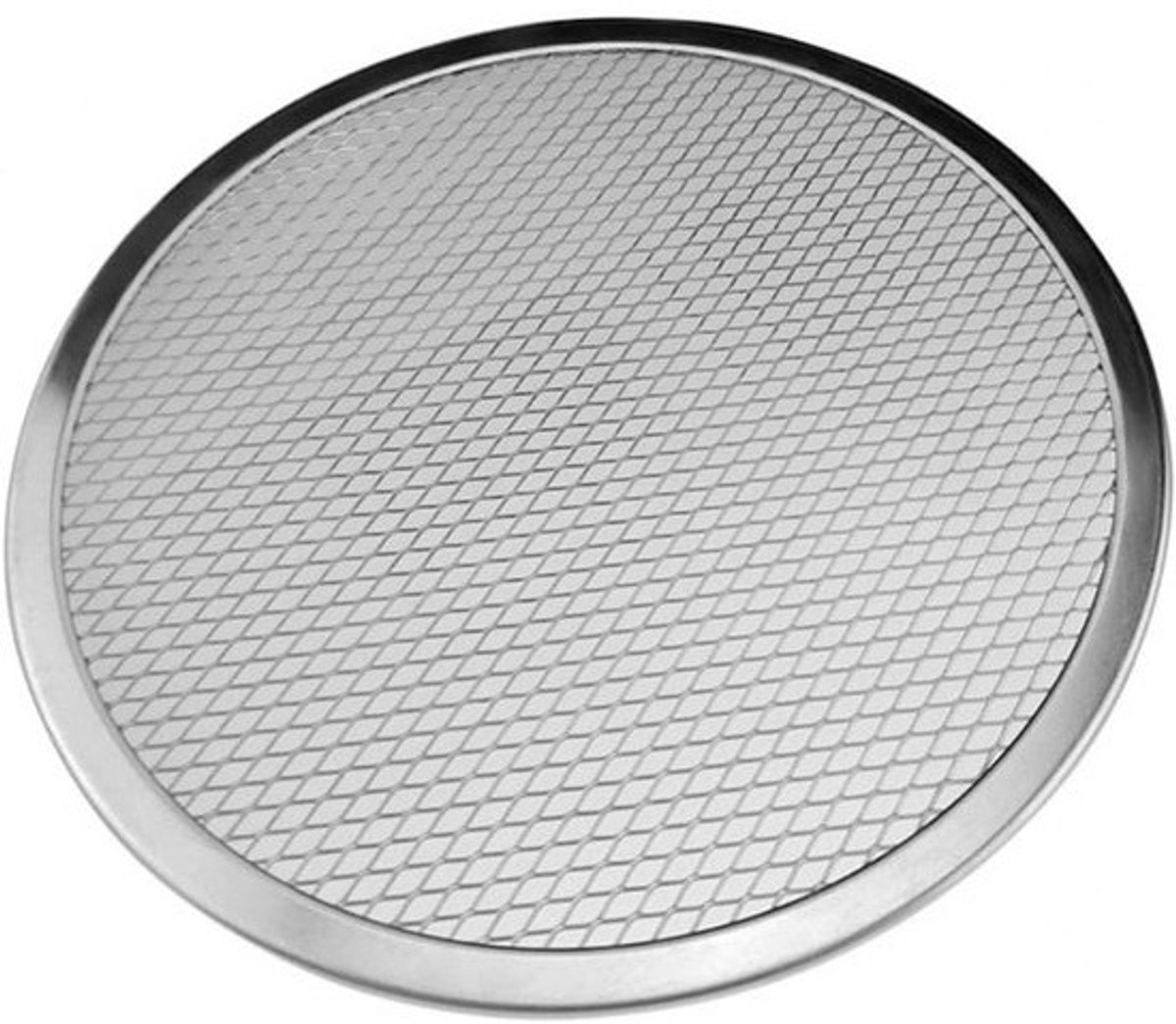 Pizzaplaat - Pizzapan Bakplaat - Pizza Bakken - Antiaanbaklaag - 11 Inch - Zilver