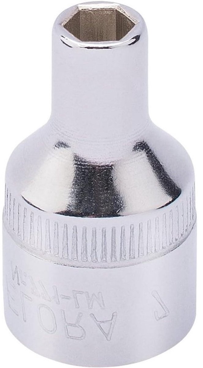 Zeskant Dop - Dopsleutel Bit - Middelen Bevestigen - Verchroomd Staal - 7mm - Zilver