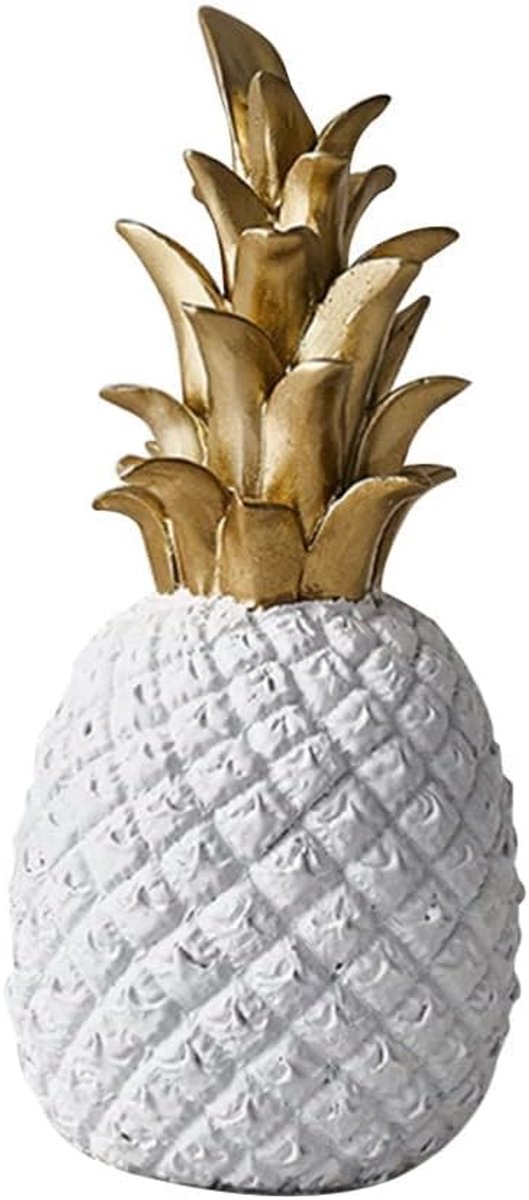 zalati Hars Ananas Beelden Ornamenten Decoratieve Handwerk voor Thuis, Kantoor, Fotografie Studios, Thema Feestdecoratie - Wit
