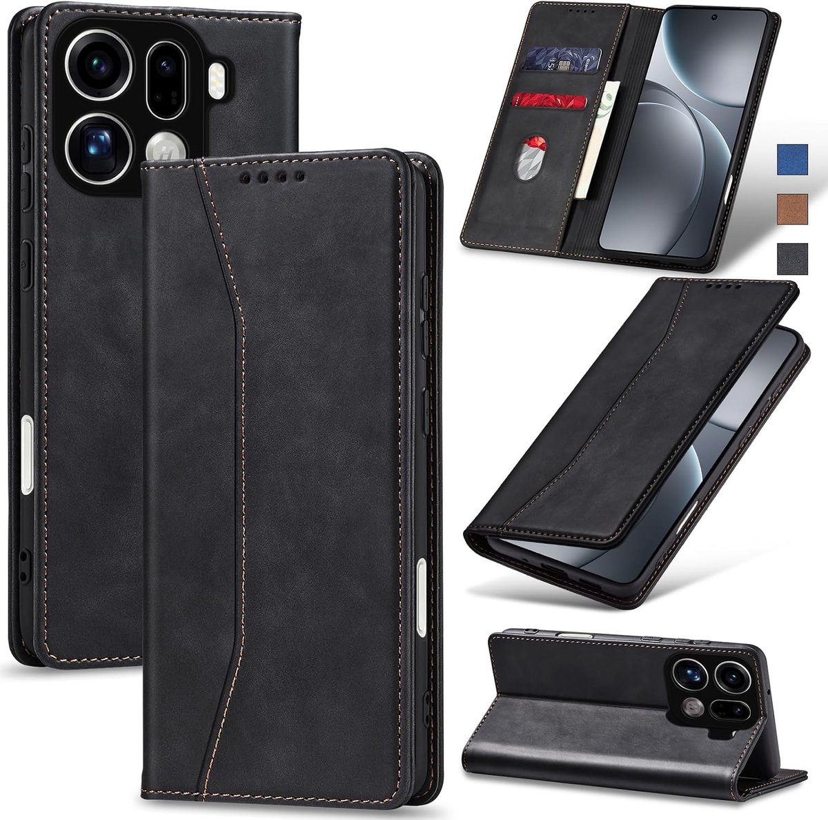 Hoesje voor OPPO Find X9 Pro,Zwart