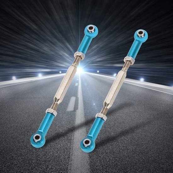 Verstelbare Aluminium Stuurstangen Linkage voor RC Auto Modellen 88mm — afbeelding 2