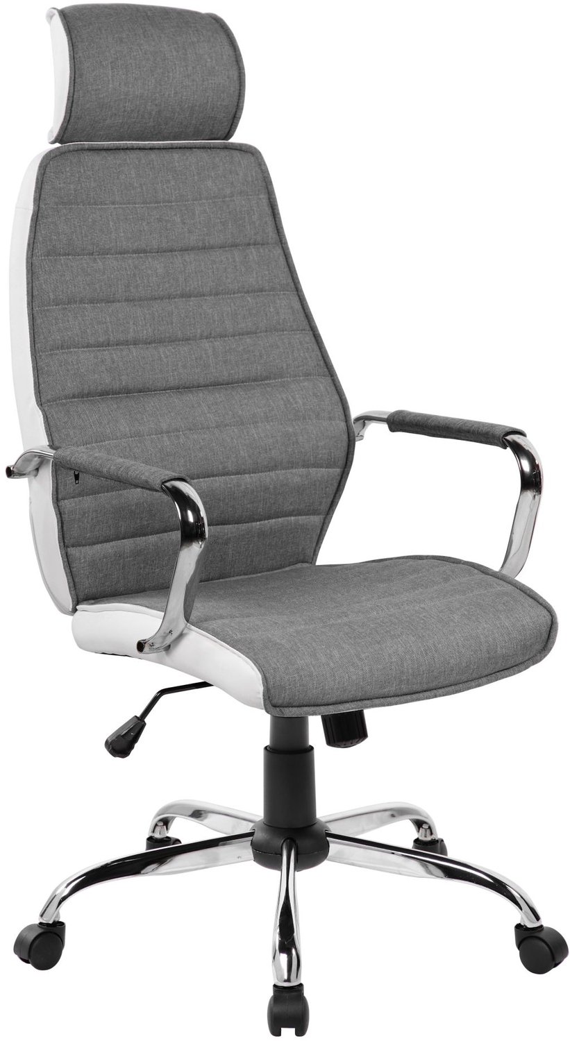 Furnitex QZY-41H - Bureaustoel - Draaibaar - TILT-mechanisme - Grijs/wit Grijs;Wit