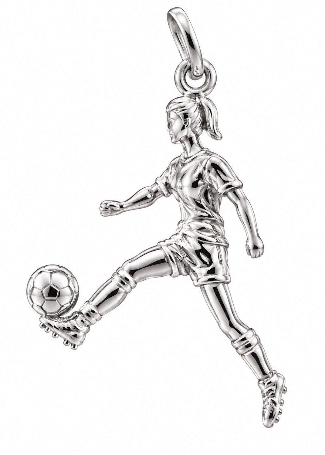 Hetty'S - Originele hanger - van een voetbalster - 925 zilver - maat 21-15 mm