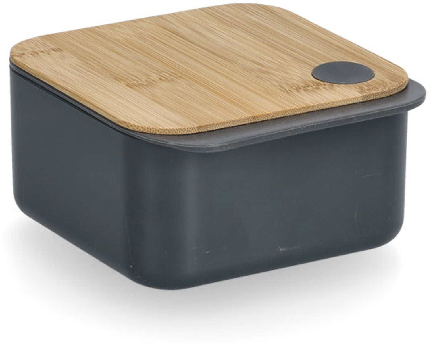 ZELLER - Opbergcontainer met bamboe deksel, 600 ml