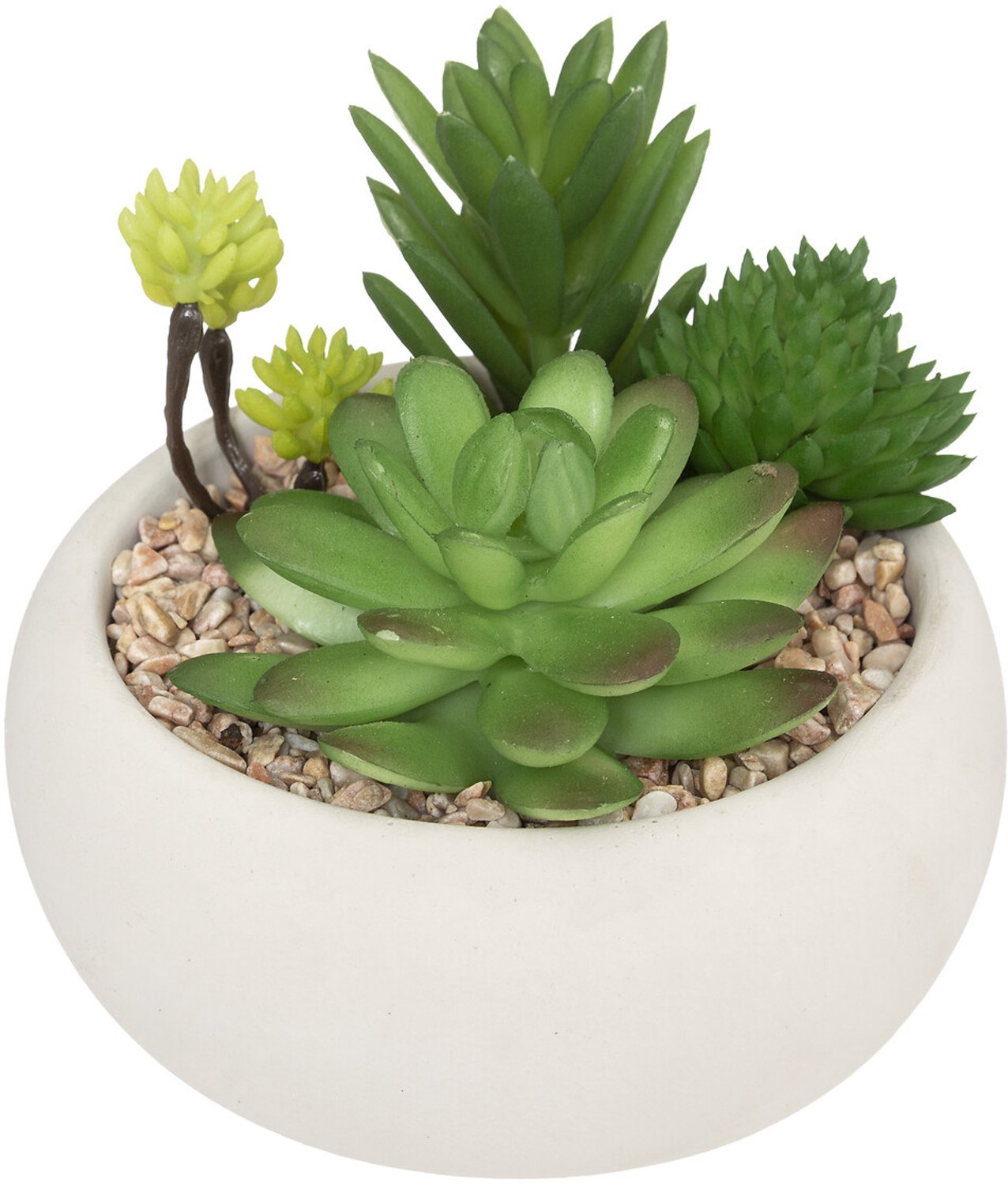 Atmosphera - Kunstbloemen in pot, decoratieve vetplanten