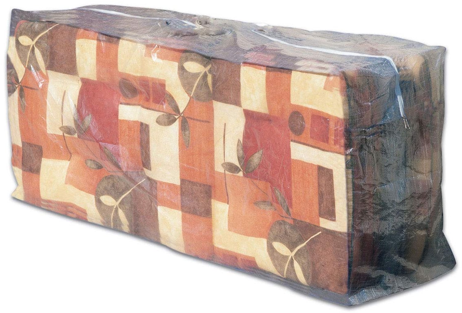 Famanu Tuinmeubelkussenhoes, transparant, 125x50x32 cm, geschikt voor 4 stoelkussens