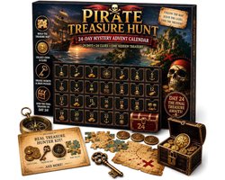 Adventskalender 2026 met Puzzels - 24 Dagen Mystery Adventure - Escape Room Spel voor Thuis - 6 Mysterieverhalen - Interactieve Kerst Countdown - Dagelijkse Raadsels & Verborgen Aanwijzingen - Voor Tieners, Volwassenen & Gezin - Treasure Hunt