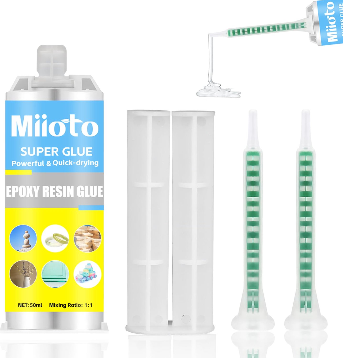 Epoxylijm 50 g - twee-componenten - extra sterk - voor alle ondergronden - Vemera