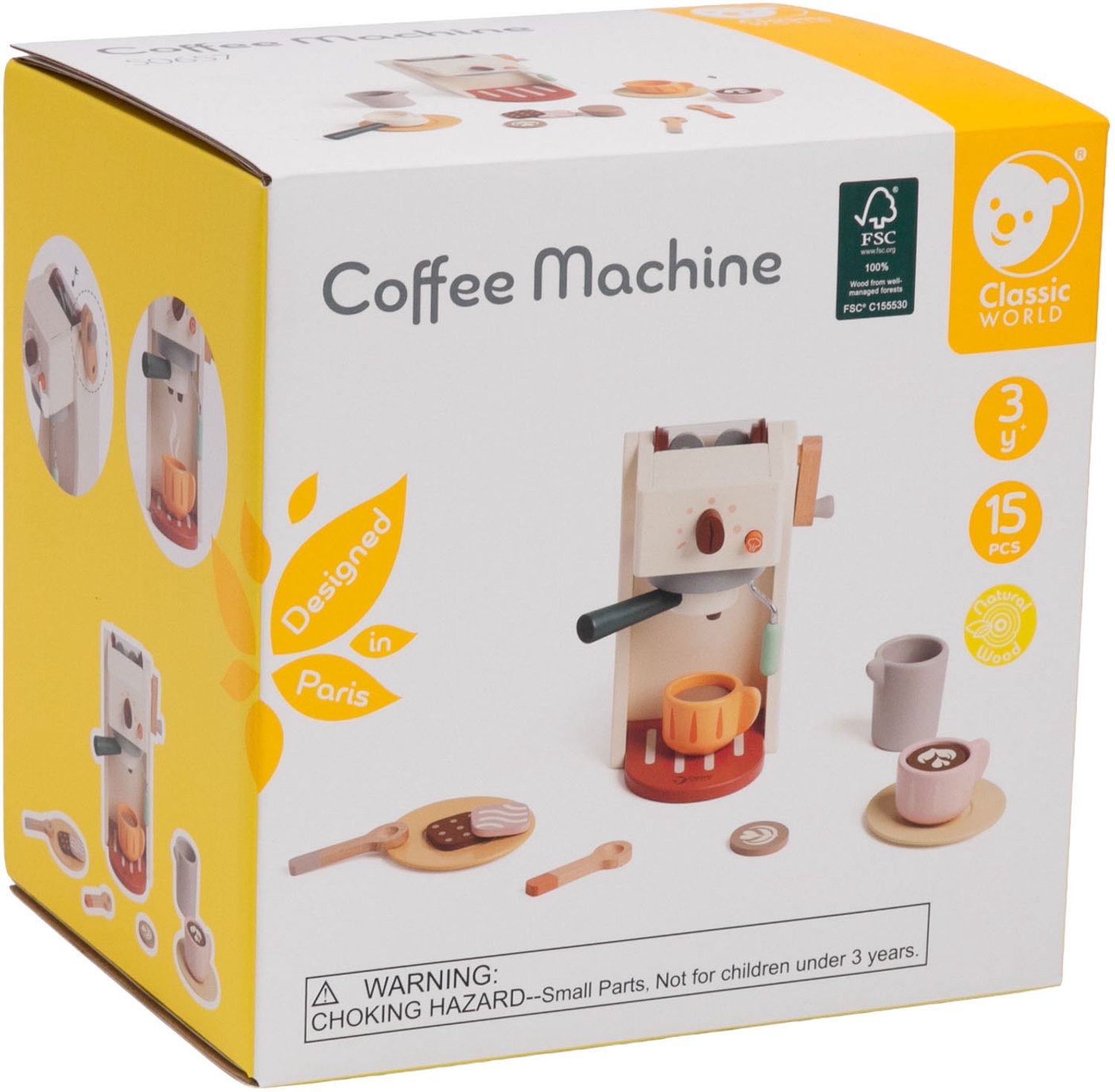 Classic World Houten Koffiezetapparaat.