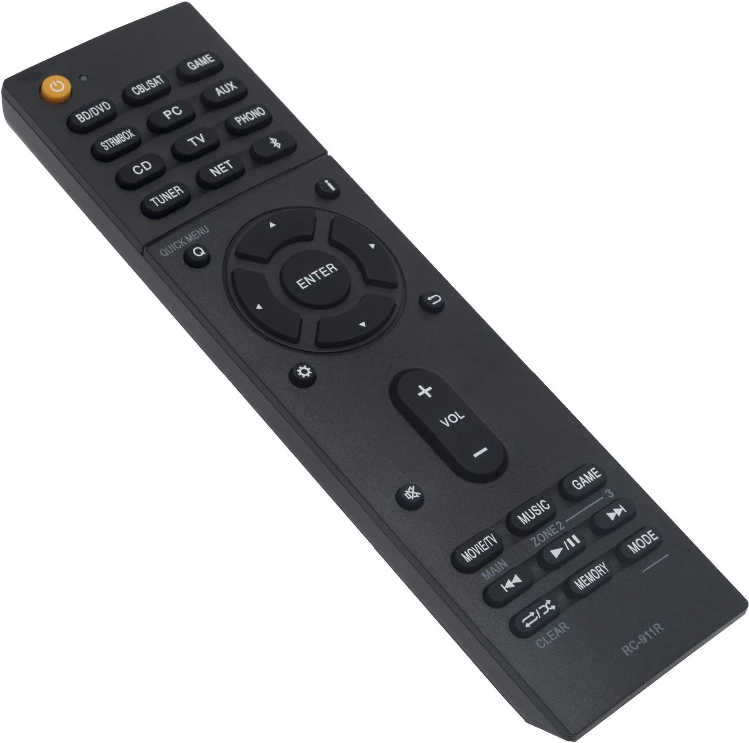 Afstandsbediening vervangend voor Onkyo AV Receiver - RC-911R - geen programmeren nodig - Vemera