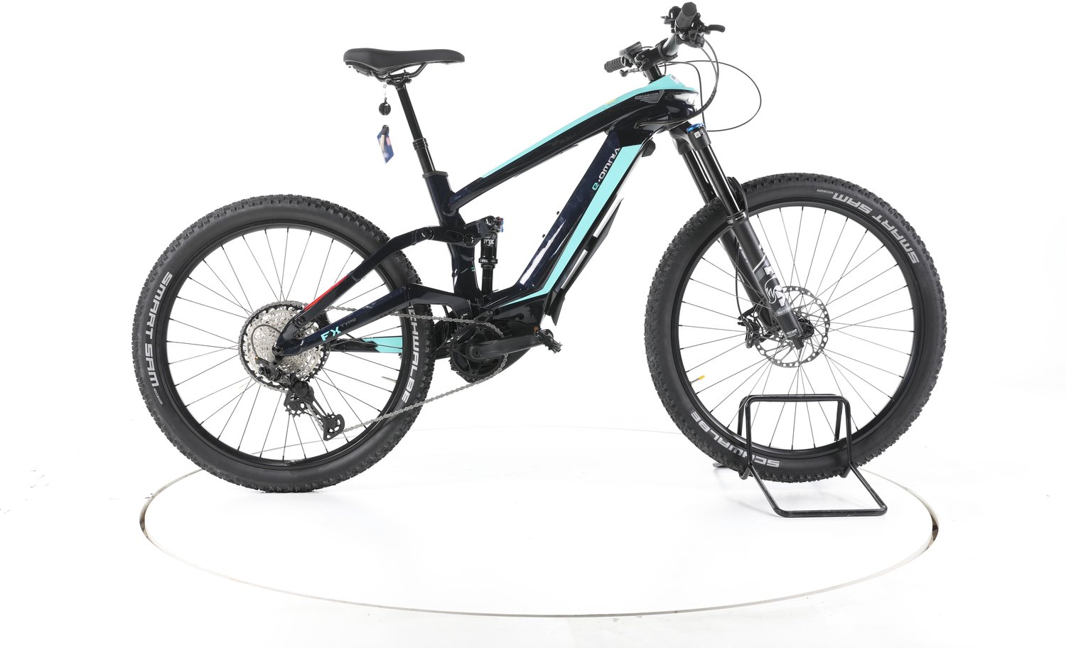 Bianchi EOmnia FX Elektrische full-suspension mountainbike Bosch Accu 625Wh zwart
