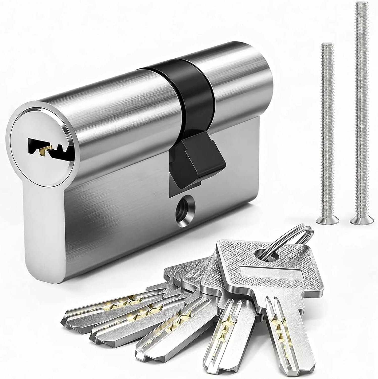 Sluitcilinder 30/45mm - Euro-cilinderslot met 5 sleutels - veilig en betrouwbaar - m-winkel