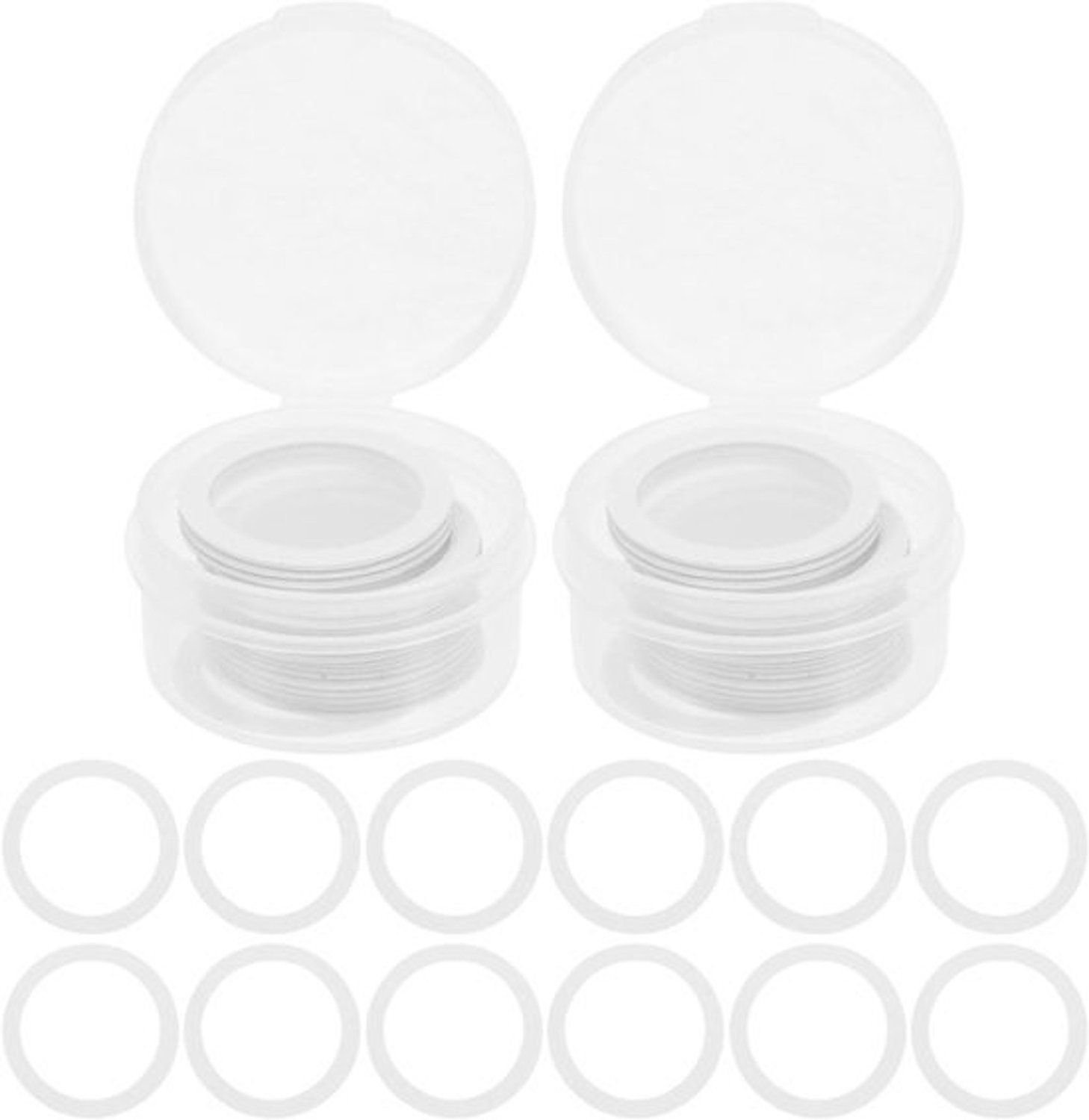 Kazoomembranen - Vervangende fluitmembranen - Muziek maken - Knisperende klank - 19 mm - Wit