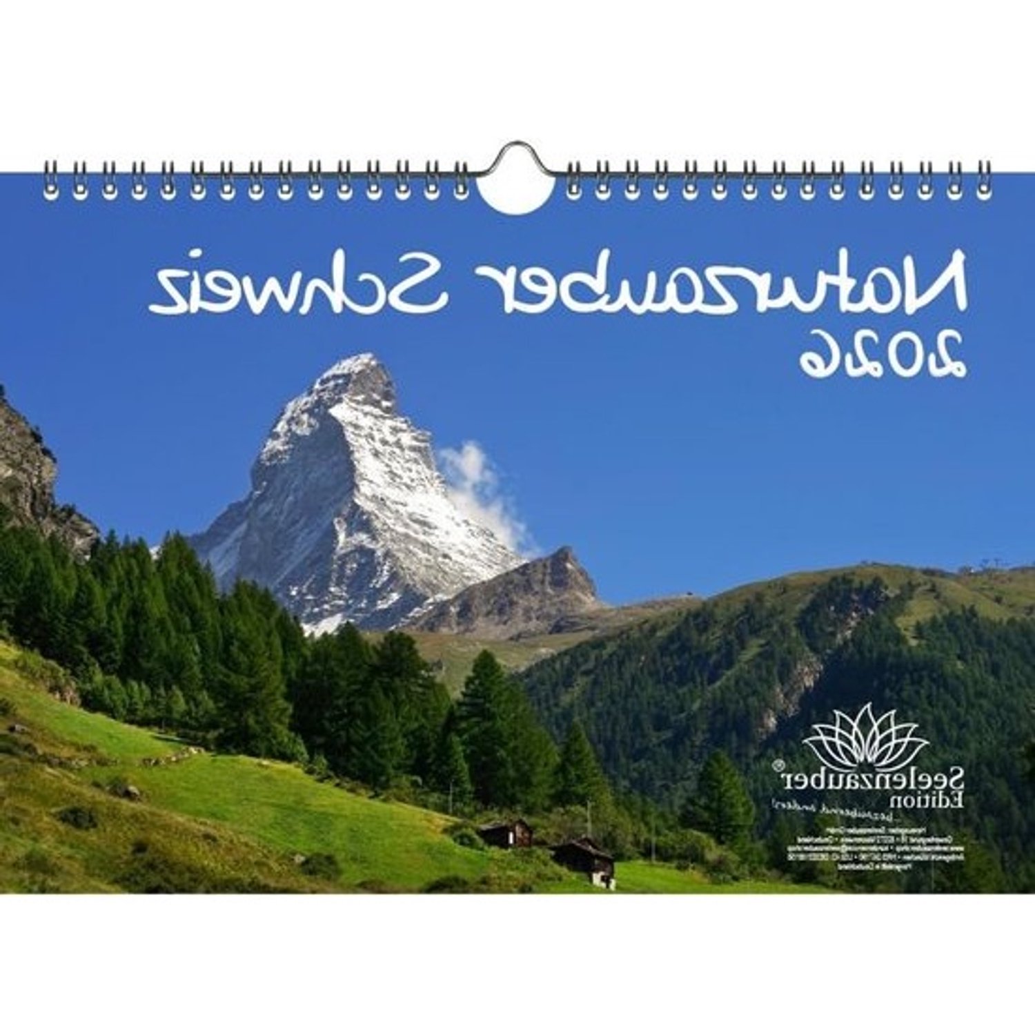 Wandkalender A4 - Muur- en jaarkalender - Wanddecoratie - 12 Zwitserse natuurmotieven - A4 - Liggend - Niet gespecificeerd