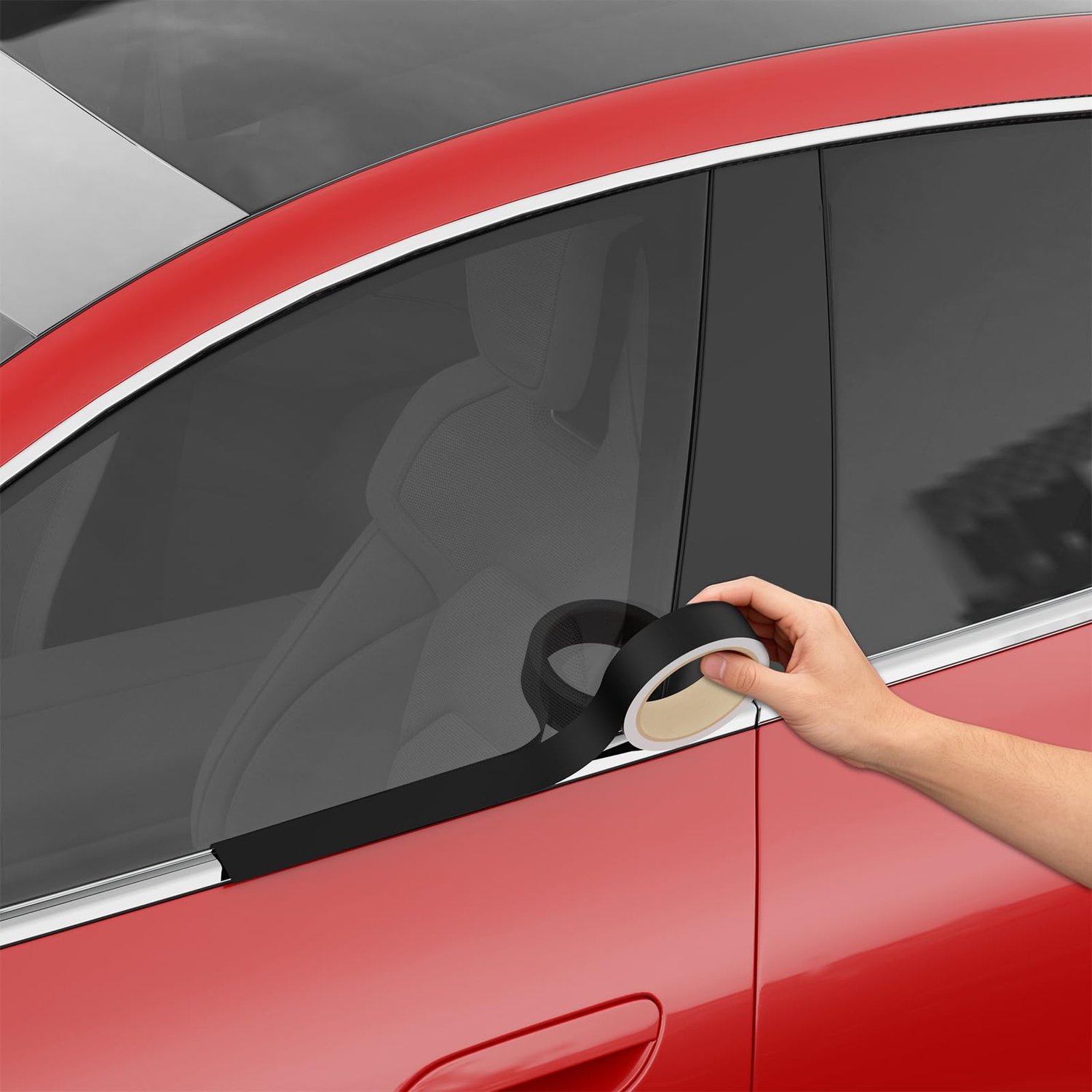 Autofolie glanzend zwart - zelfklevend - krasbestendig - DIY Chrome Delete set met gereedschap - m-winkel
