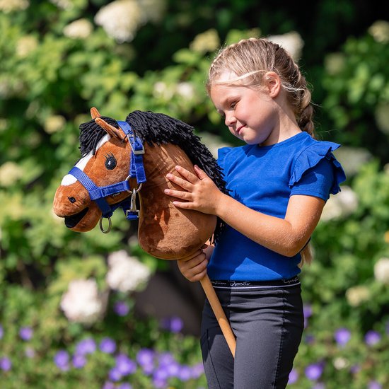 QHP - Halsterset voor Hobby Horse - Kobalt Blauw - LET OP! EXCLUSIEF HOBBYHORSE van Merkloos — afbeelding 3