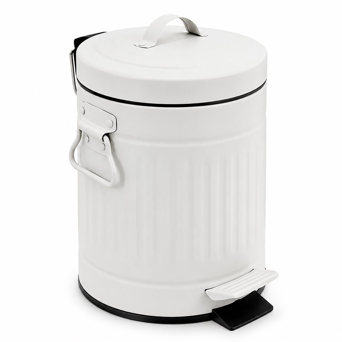 Badkamer prullenbak - 3 liter - softlcose - wit