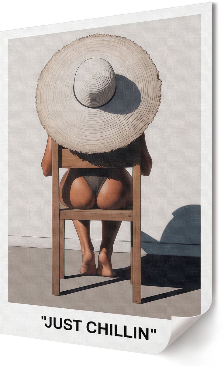 Coloray Polycanvas Wandposter - Artistieke Hond, Fotografie - A3 - Zwart Motief - Rechthoek - Wandkunstwerk - Woonkamer, Slaapkamer, Kantoor - Glamour