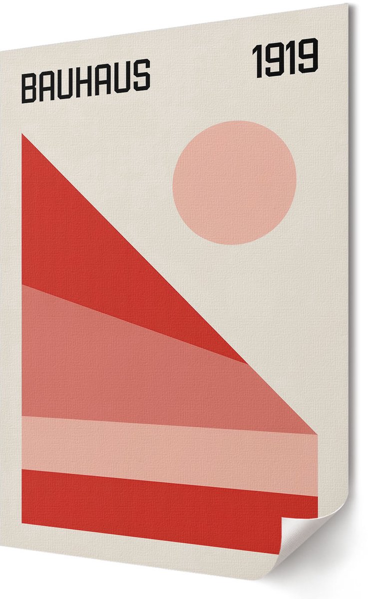 Coloray Polycanvas Wandposter - Kleurrijke Explosie, Waterverf - A3 - Roze Decoratie - Rechthoek - Canvasposter - Woonkamer, Slaapkamer, Kantoor - Expressief