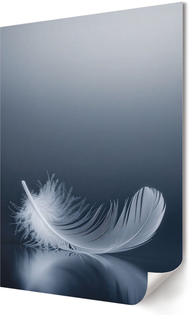 Coloray Polycanvas Wandposter - Merenlandschap, Fotografie - A3 - Blauw Motief - Rechthoek - Wandkunstwerk - Woonkamer, Slaapkamer, Kantoor - Minimalist