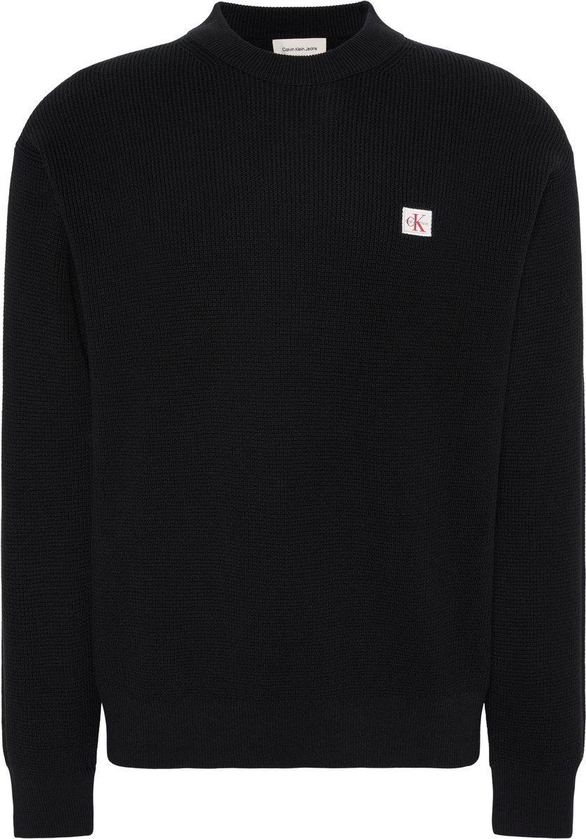 Calvin Klein Trui Ls Ez Cotton Waffle Lv04rd313g Ub1 Mannen Maat - S