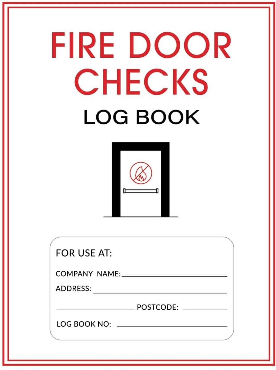Fire Door Checks Log Book: Suitable For Workplaces, Schools, Residential & Commerical Properties - ShopVlot