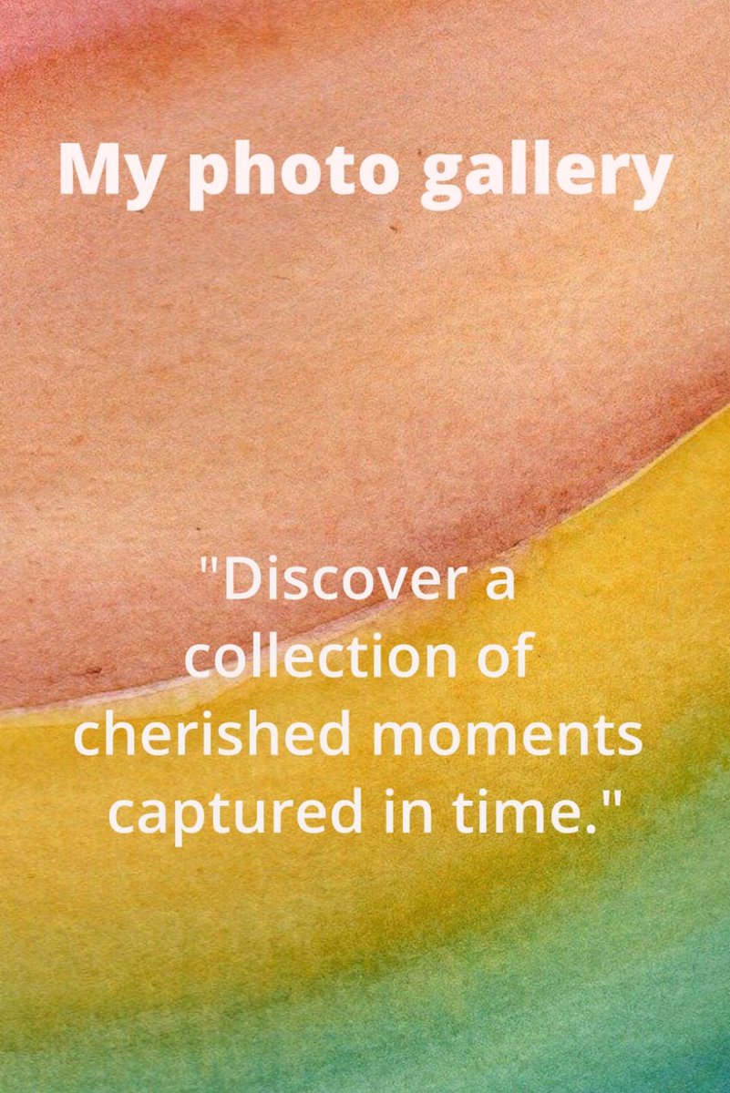 My Photo Gallery: Capturing Moments, One Snapshot at a Time - ShopVlot