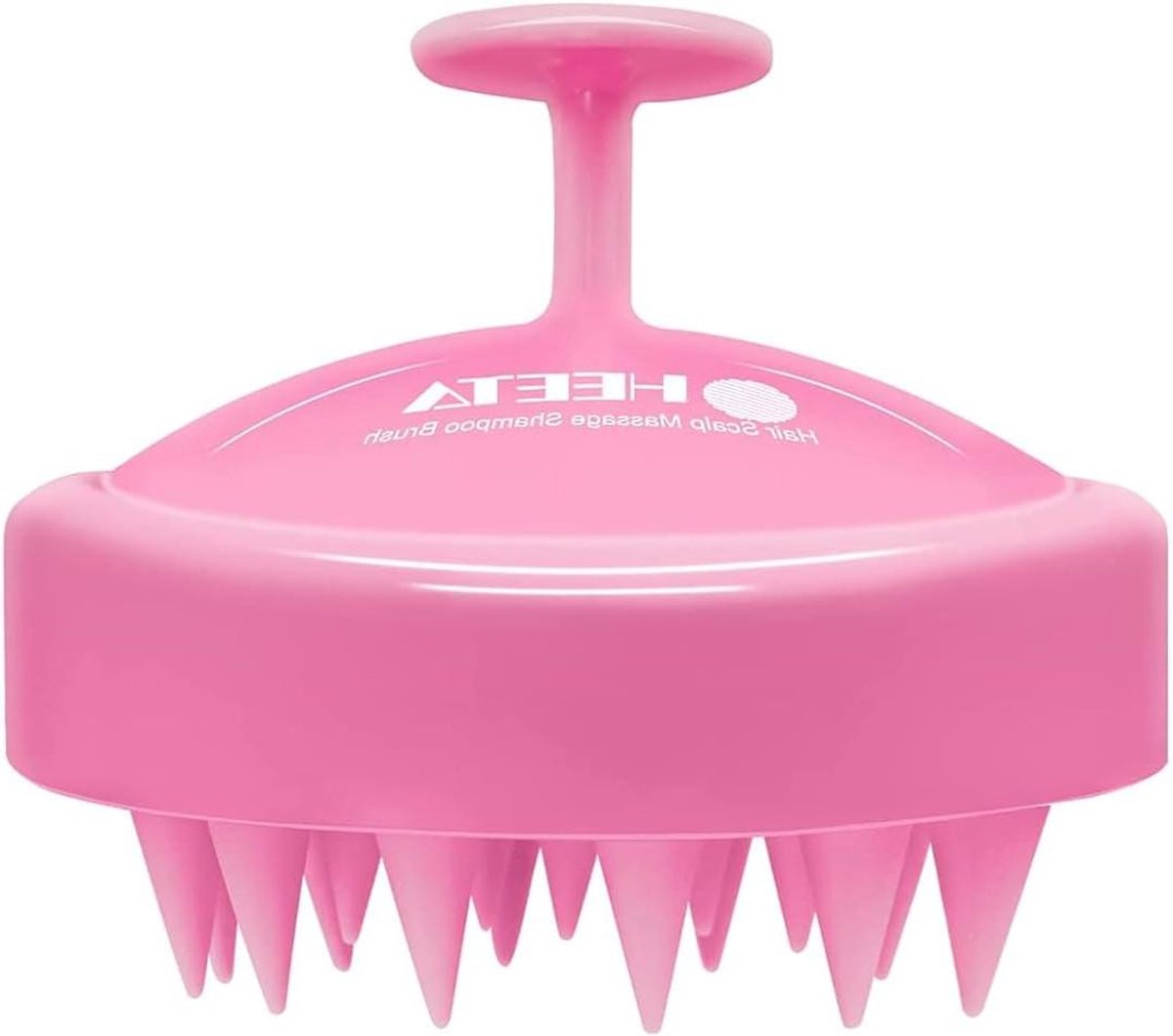 Massage Borstel - Hoofdhuid Massager - Diepe Reiniging - Waterproof Ergonomisch - 8 x 8 x 7 cm - Roze