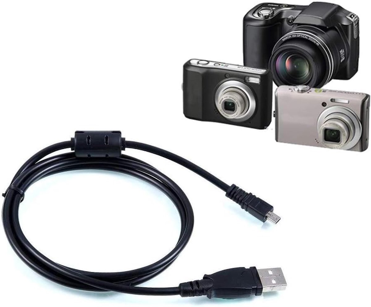 Vervangende USB-kabel UC-E6 UC-E16 UC-E17 - Datakabel compatibel met Nikon DSLR-camera's voor Coolpix S3000 S3100 - ShopVlot