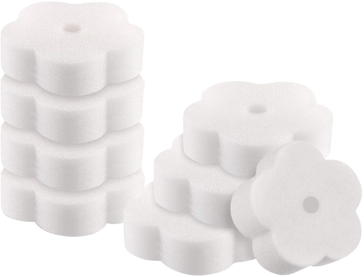 Myluatye Bloemenvormige schuimspons, 8 stuks, olieabsorberende schuimspons, oliespons, reinigingsgereedschap voor - ShopVlot