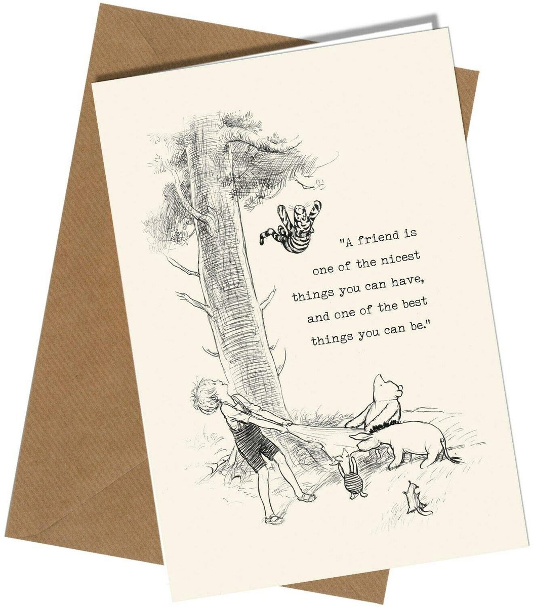 Verjaardagskaart Winnie de Poeh - kleurrijk ontwerp - perfect voor vrienden - deel je geluk - ShopVlot