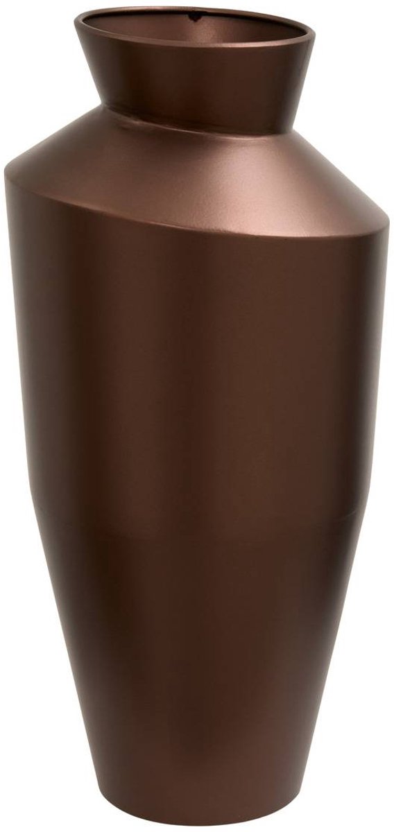 Atmosphera Créateur d'intérieur® Metalen vaas Barrel, hoogte 40 cm, chocoladebruin Chocolat