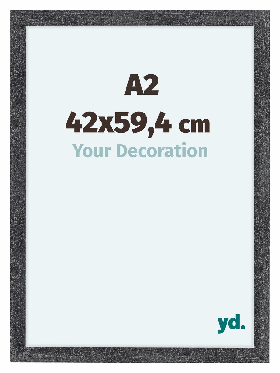 yd. Your Decoration - Fotolijst A2 42x59,4 cm - MDF - Grijs Geveegd - Como