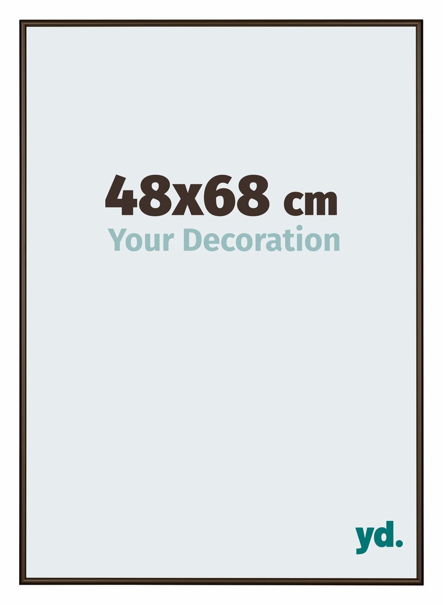 yd. Your Decoration - Fotolijst 48x68 cm - Aluminium - Walnoot Structuur - New York