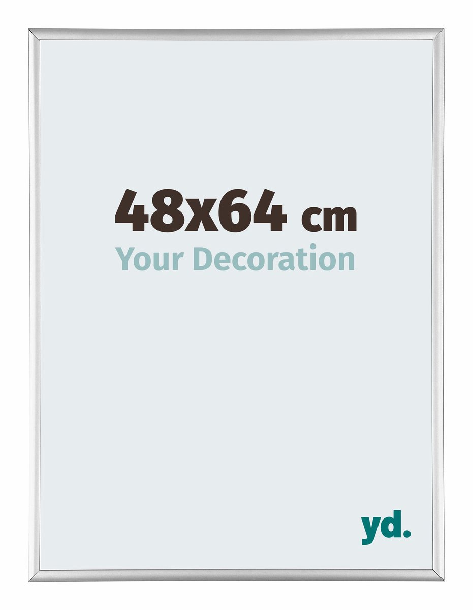 yd. Your Decoration - Fotolijst 48x64 cm - Aluminium - Zilver Hoogglans - Kent